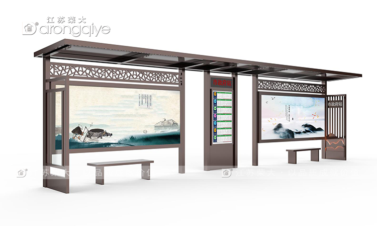 仿古候車亭展現古典美配圖二